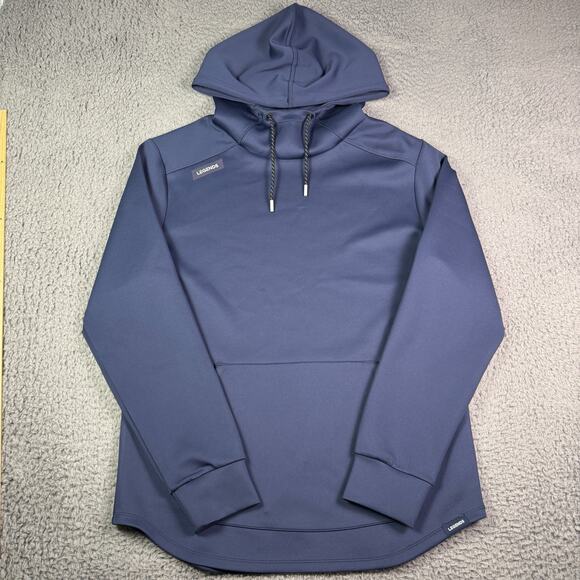 Legends Hawthorne Tech Hoodie Mens Large Blue Pullover Drawstring Performance - Picture 2 of 10